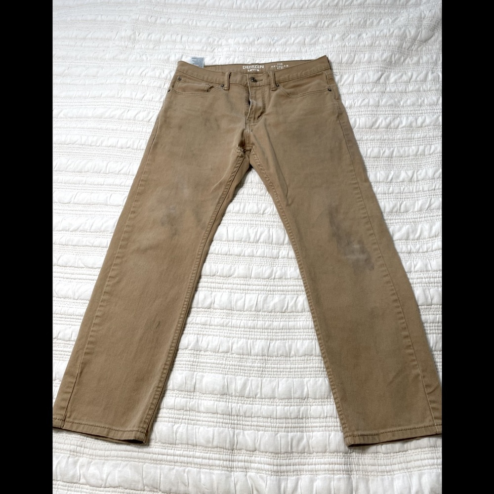 Levi’s Denizen tan jeans